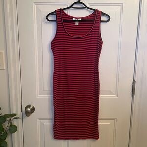 Motherhood Maternity Striped Scoop Neck Tank Dress